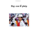 Dạy con lễ phép