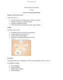 Lecture note Business system development - Lecture 22: System implementation