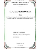 Sáng kiến kinh nghiệm THPT: Một số giải pháp của giáo viên chủ nhiệm nhằm phát triển năng lực giao tiếp và hợp tác cho học sinh ở trường trung học phổ thông Đô Lương 4