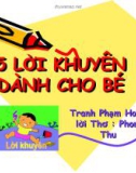 Bài giảng mầm non: 5 điều khuyên bé