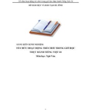 Sáng kiến kinh nghiệm THPT: Tổ chức hoạt động trò chơi trong tiết học thực hành Tiếng Việt 10