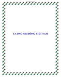 CA DAO NHI ĐỒNG VIỆT NAM