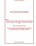 Sáng kiến kinh nghiệm THPT: Nâng cao hiệu quả công tác thanh tra, kiểm tra việc thực hiện Chương trình giáo dục phổ thông 2018 trên địa bàn tỉnh Nghệ An