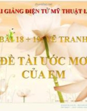 Bài 18 + 19: Vẽ tranh đề tài ước mơ của em - Bài giảng điện tử Mỹ thuật 8 - GV.N.Trung Tín