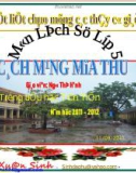 Giáo án điện tử tiểu học môn lịch sử: Cách mạng mùa thu