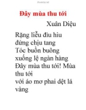 Bài thơ Đây mùa thu tới 