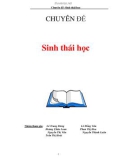 Chuyên đề : Sinh thái học