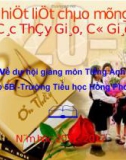 Giáo án điện tử tiểu học: tiếng anh- play a game