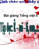 Bài giảng Tập đọc: Ê-mi-li, con... - Tiếng việt 5 - GV.N.T.Hồng