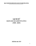 Ebook Lịch sử Đảng bộ xã Khuôn Lùng (1945-2015): Phần 1