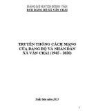 Ebook Truyền thống cách mạng của Đảng bộ và nhân dân xã Vần Chải (1945-2020): Phần 1