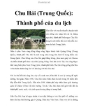 Chu Hải (Trung Quốc): Thành phố của du lịch