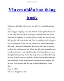 Yêu em nhiều hơn tháng trước