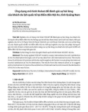 Ứng dụng mô hình Holsat để đánh giá sự hài lòng của khách du lịch quốc tế tại điểm đến Hội An, tỉnh Quảng Nam