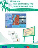 Tài liệu Tập huấn Kinh doanh lưu trú du lịch tại nhà dân (Tài liệu dùng cho giảng viên) – Bài 7