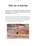 Tình yêu và tình bạn