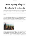 Chiêm ngưỡng đền phật Borobudur ở Indonesia