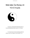 Khái niệm Âm Dương với Võ Cổ Truyền