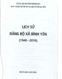 Ebook Lịch sử Đảng bộ xã Bình Yên (1946-2016): Phần 1