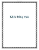 Khóc bằng máu