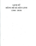 Ebook Lịch sử Đảng bộ xã Bảo Linh (1946-2016): Phần 1