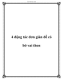 4 động tác đơn giản để có bờ vai thon