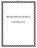 Bài tập đánh tan mỡ thừa ở vùng lưng và eo