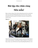 Bài tập cho chân cùng Siêu mẫu!