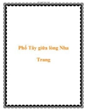 Phố Tây giữa lòng Nha Trang