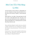 Bữa Cơm Tối ở Nhà Hàng Ly Hôn