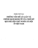 Giáo trình Kinh tế học chính trị Mác-Lênin: Phần 2