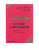 Thánh kinh của người Trung Hoa - Luận ngữ: Phần 1