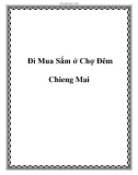 Đi Mua Sắm ở Chợ Đêm Chieng Mai