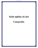 Kinh nghiệm du lịch Campuchia