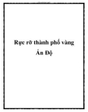 Rực rỡ thành phố vàng Ấn Độ