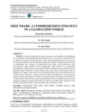 Free trade: a comprehensive strategy in a globalized world