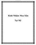 Kinh Nhiệm Mua Sắm Tại Mỹ