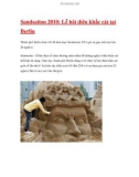 Sandsation 2010: Lễ hội điêu khắc cát tại BerlinThành phố Berlin