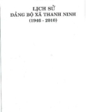 Ebook Lịch sử Đảng bộ xã Thanh Ninh (1946-2010): Phần 1