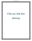 Chia tay tình đơn phương