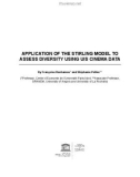 APPLICATION OF THE STIRLING MODEL TO ASSESS DIVERSITY USING UIS CINEMA DATA