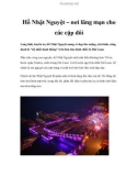 Hồ Nhật Nguyệt – nơi lãng mạn cho các cặp đôi