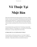 Võ Thuật Tại Nhật Bản