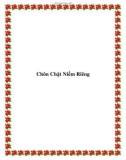 Chôn Chặt Niềm Riêng