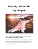 Thập Nhị Liên Hoa khí công tâm pháp