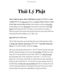 Thái Lý Phật