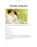 Nụ hôn trong mơ…