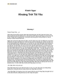 Khoảng Trời Tôi Yêu