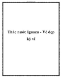 Thác nước Iguazu - Vẻ đẹp kỳ vĩ