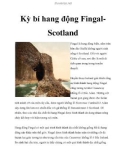 Kỳ bí hang động FingalScotland